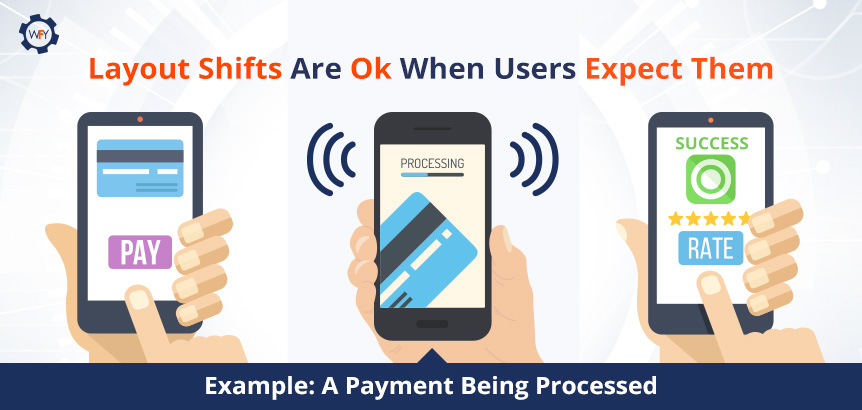 User Tapping Credit Card Pay Option on Phone as Order Processes Layout Shift Occurs