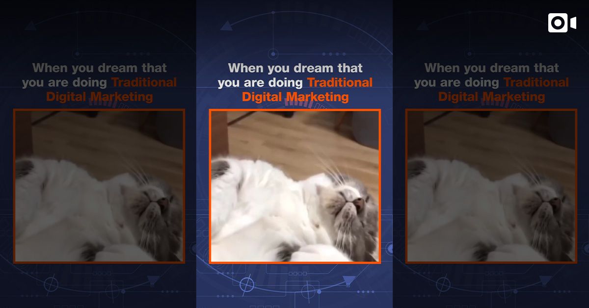 When you dream that you are doing Traditional Digital Marketing