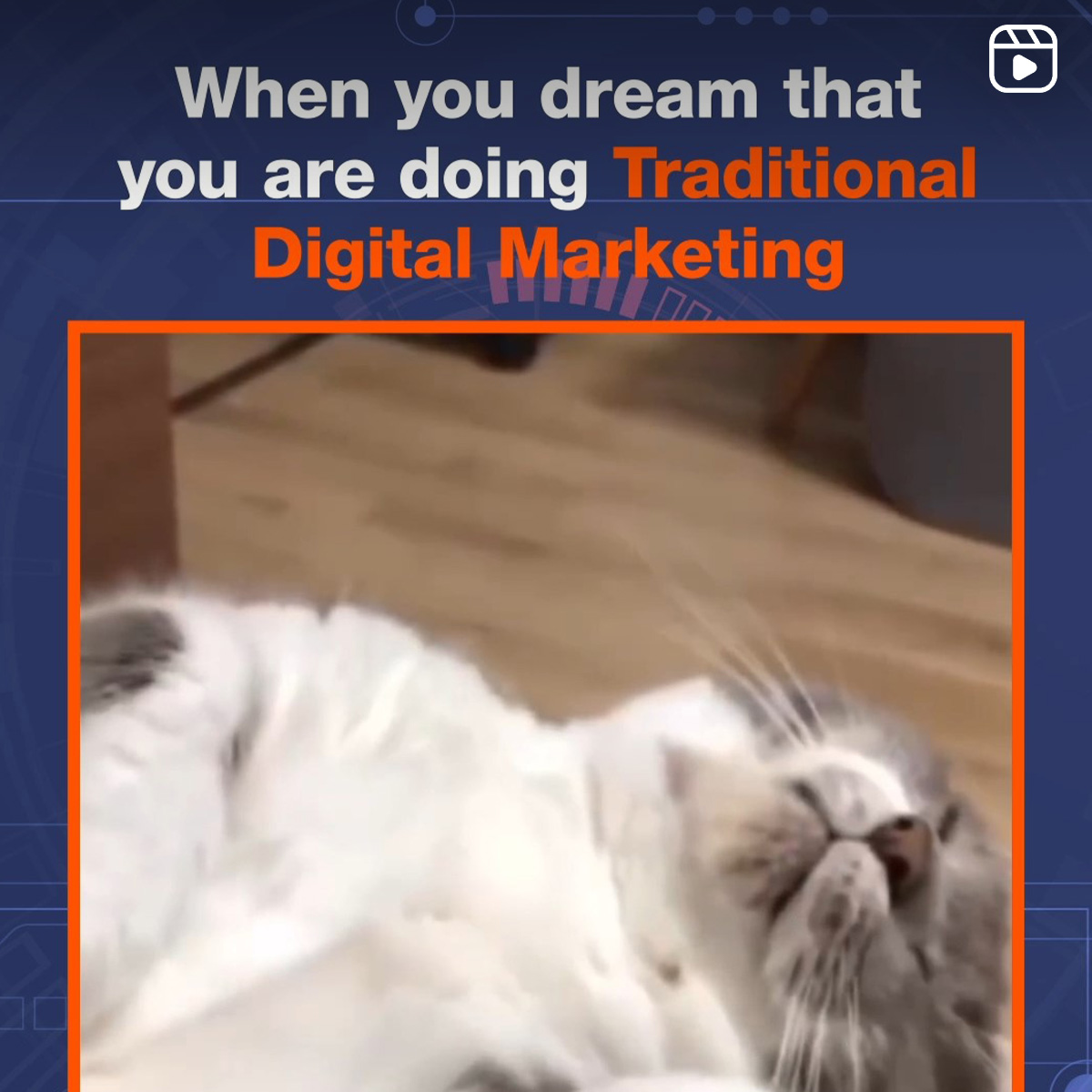 When you dream that you are doing Traditional Digital Marketing