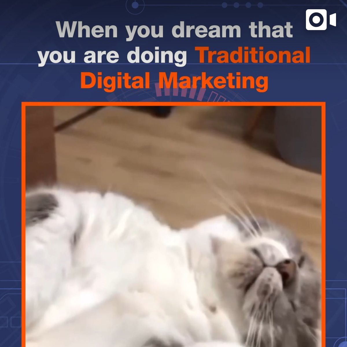 When you dream that you are doing Traditional Digital Marketing